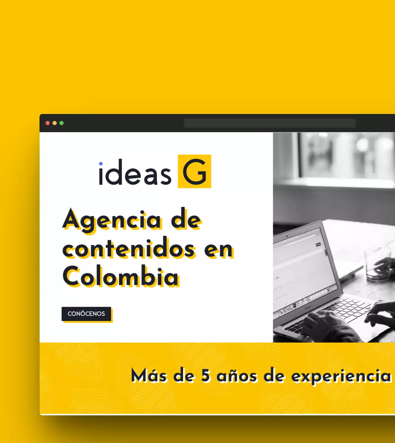 Imagen del proyecto web Ideas G Contenidos