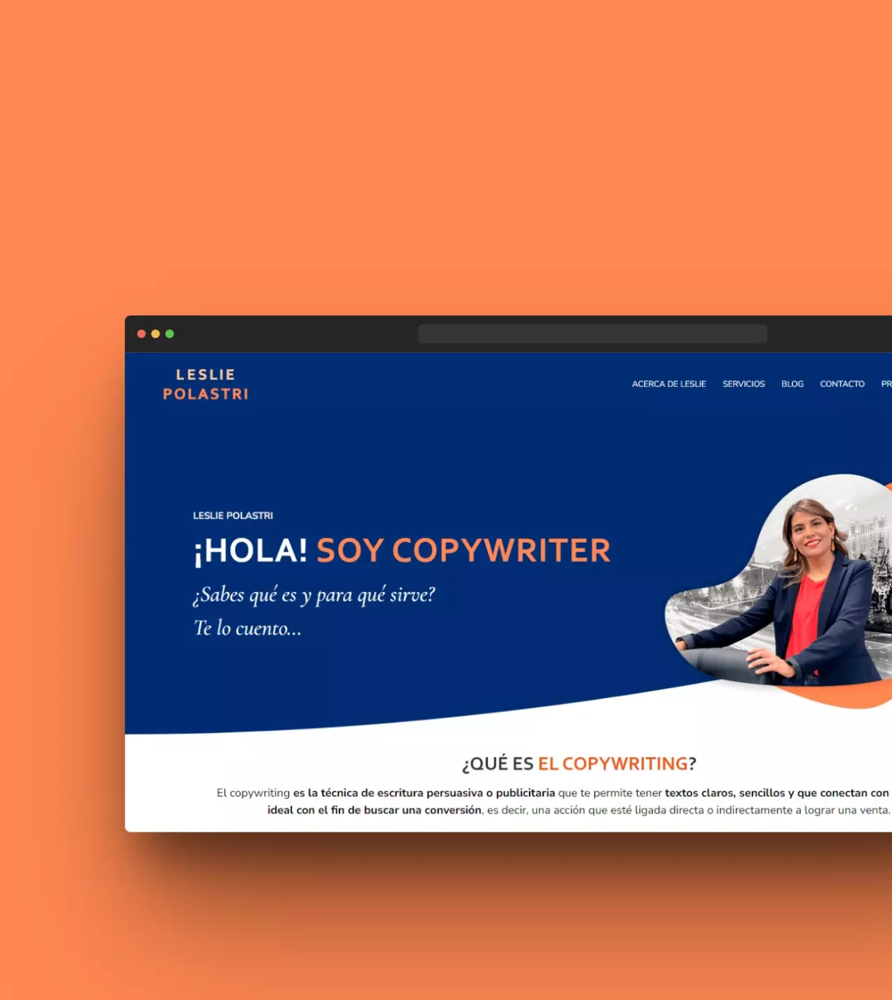 Imagen del proyecto web Leslie Polastri