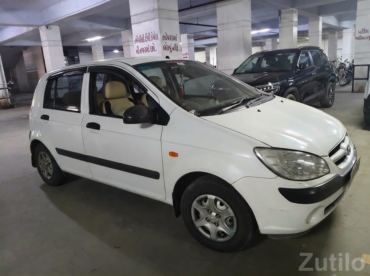 White Hyundai Getz – Reliable Hatchback Car - કાર - અમદાવાદ શહેર - Image 2