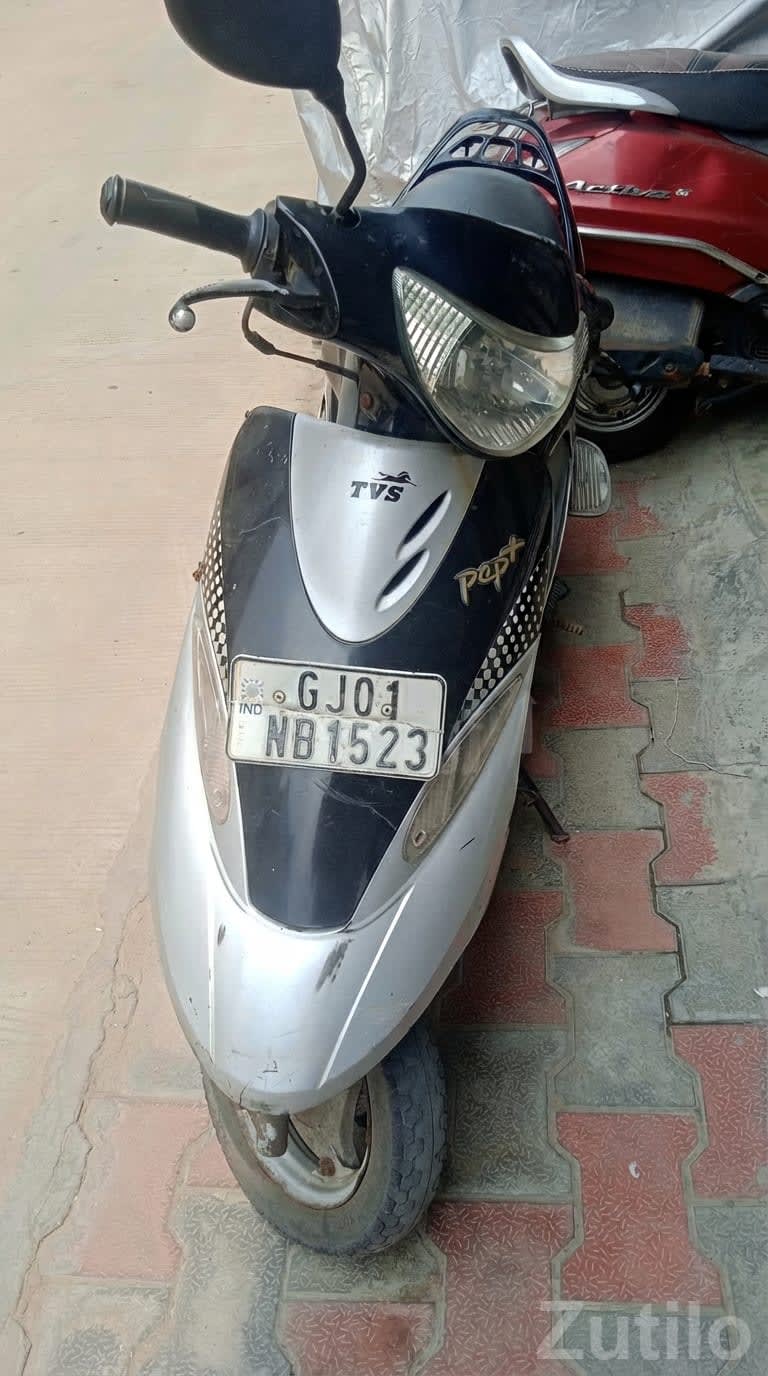 TVS Scooty Pep Silver Black Scooter - Bikes - Ahmedabad City - Image 1