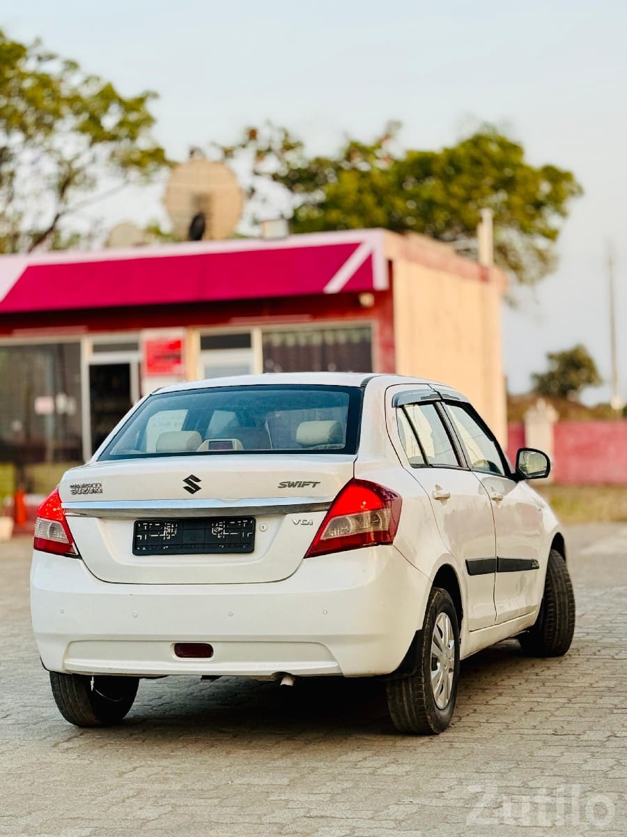 White Maruti Swift Dzire Sedan Car - Cars - Keshod - Image 2