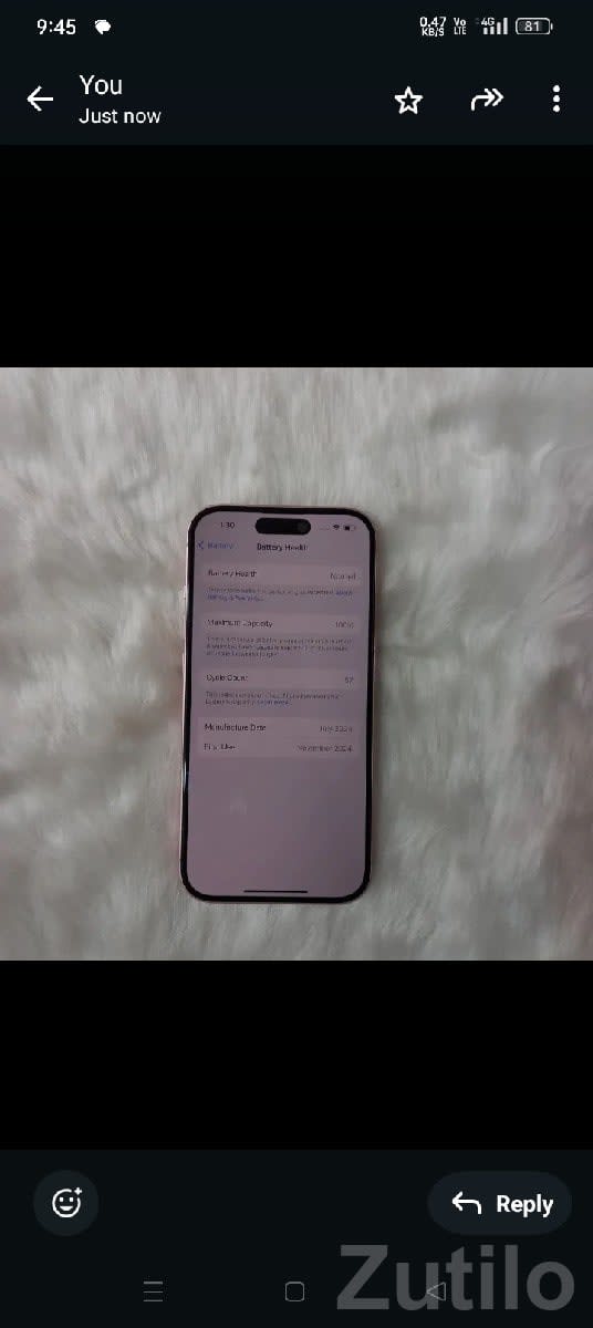 Apple iPhone 15 Pink – Like New - મોબાઇલ ફોન - કલ્યાણપુર - Image 1
