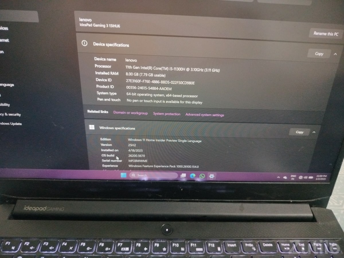 Lenovo IdeaPad gaming - Laptops & Computers - Rajkot City - Image 3