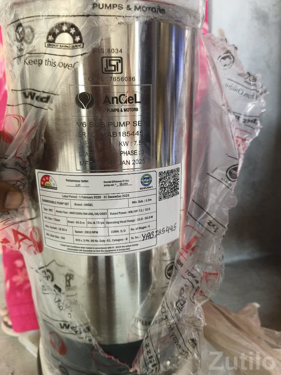 10 HP Submersible Motor Pump Angel Brand - Pumps & Motors - Wadhwan - Image 2