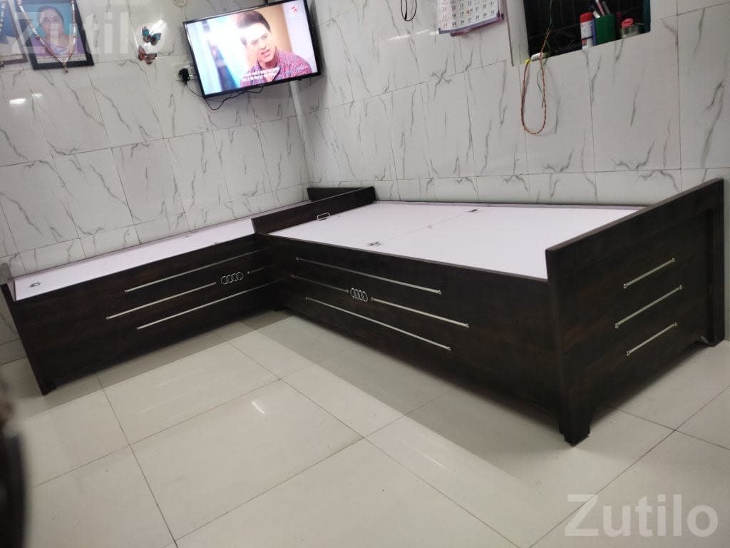 Wooden Bed Frame in 15 mm Plywood - Beds & Mattresses - Rajkot City - Image 5