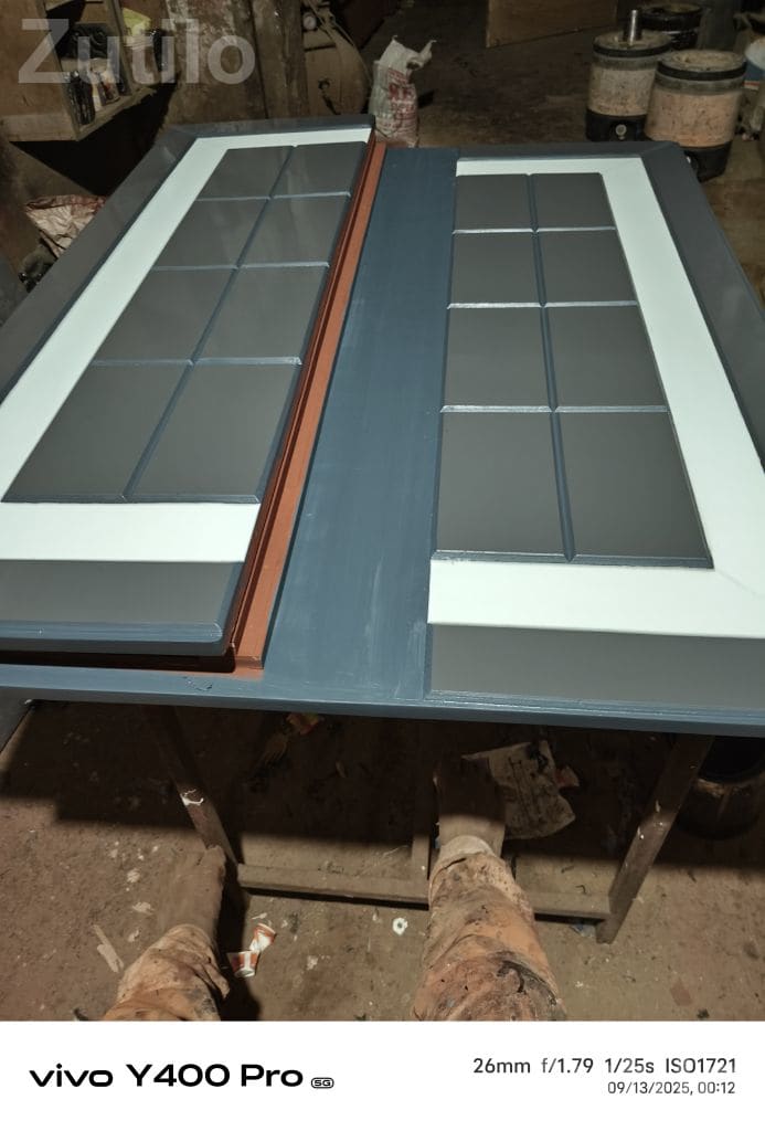6x6 Wooden Bed Frame in Black Polish - Beds & Mattresses - Ahmedabad City - Image 1
