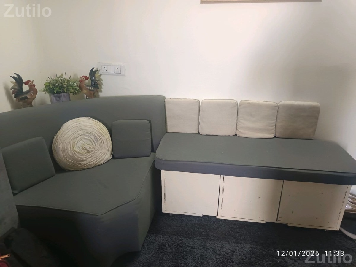 Corner Bethak Sofa Set with Storage - સોફા સેટ - રાણપુર - Image 1