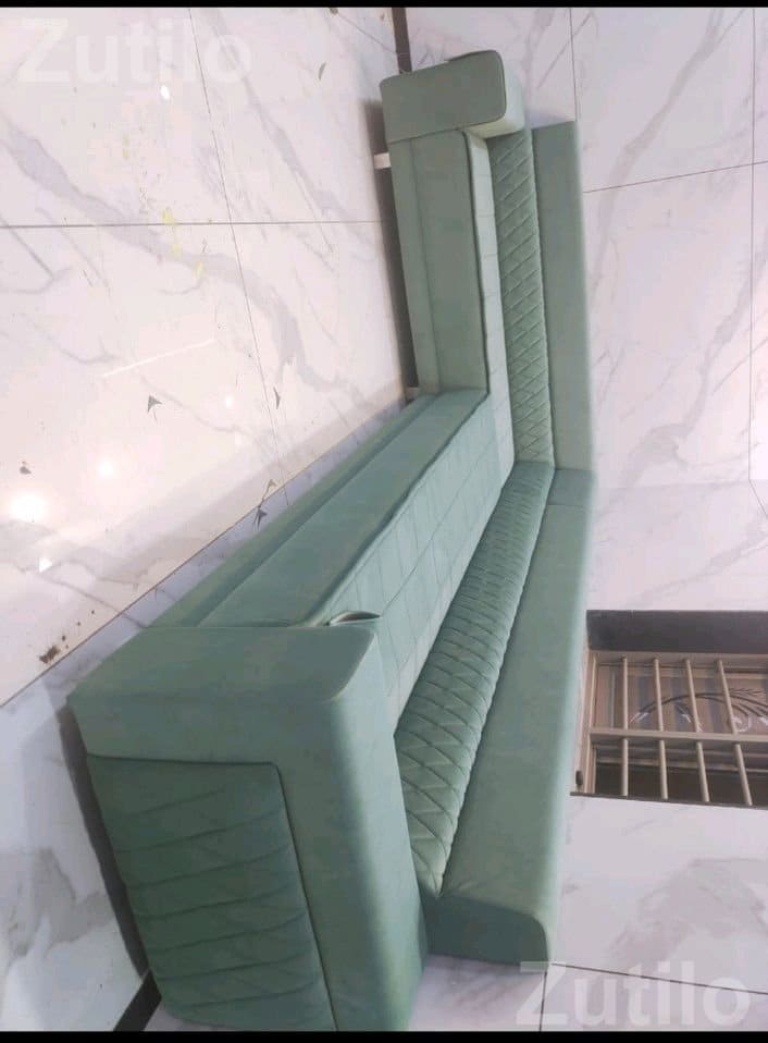 Green Long Sofa Set - સોફા સેટ - જસદણ - Image 1