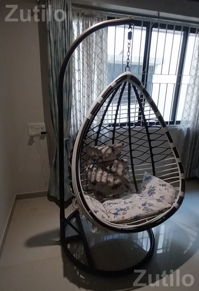Indoor Hanging Swing Chair with Cushion - સોફા સેટ - જુનાગઢ - Image 1