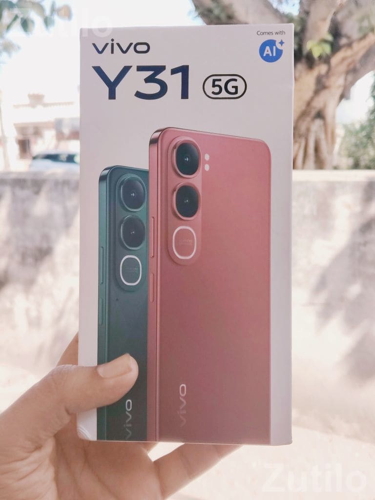 Vivo Y31 5G Rose Red Mobile with Box Charger - Mobile Phones - Jamjodhpur - Image 5