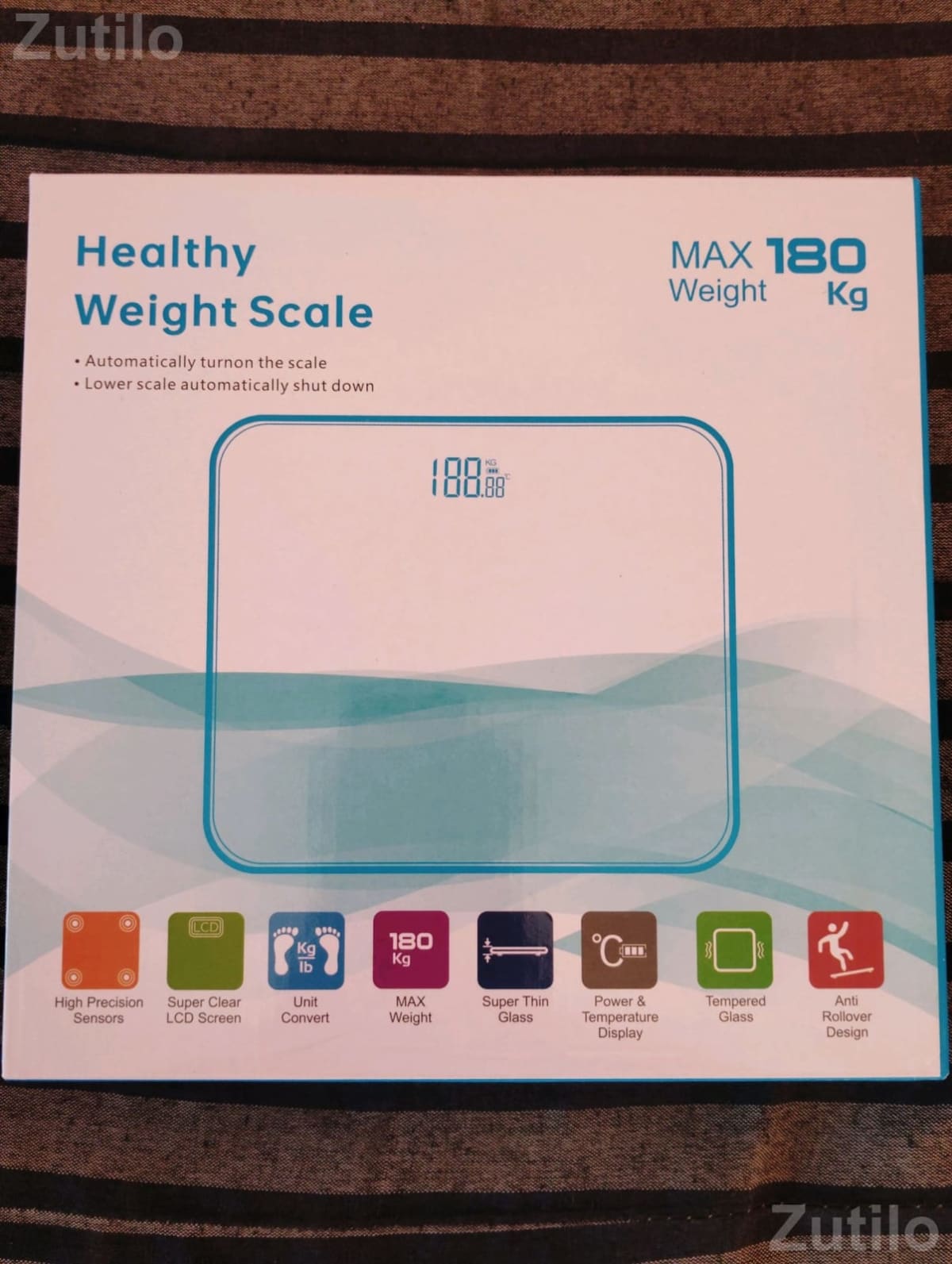 Digital Weight Machine Glass Weighing Scale - Gym & Fitness Equipment - Palitana - Image 2