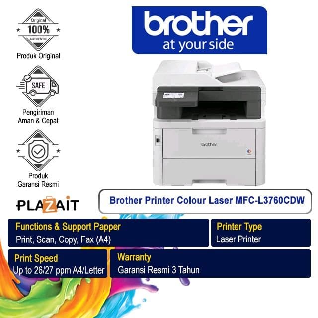 Brother MFC-L3760CDW Color Laser Printer - Office Equipment & Supplies - Arambhada - Image 4