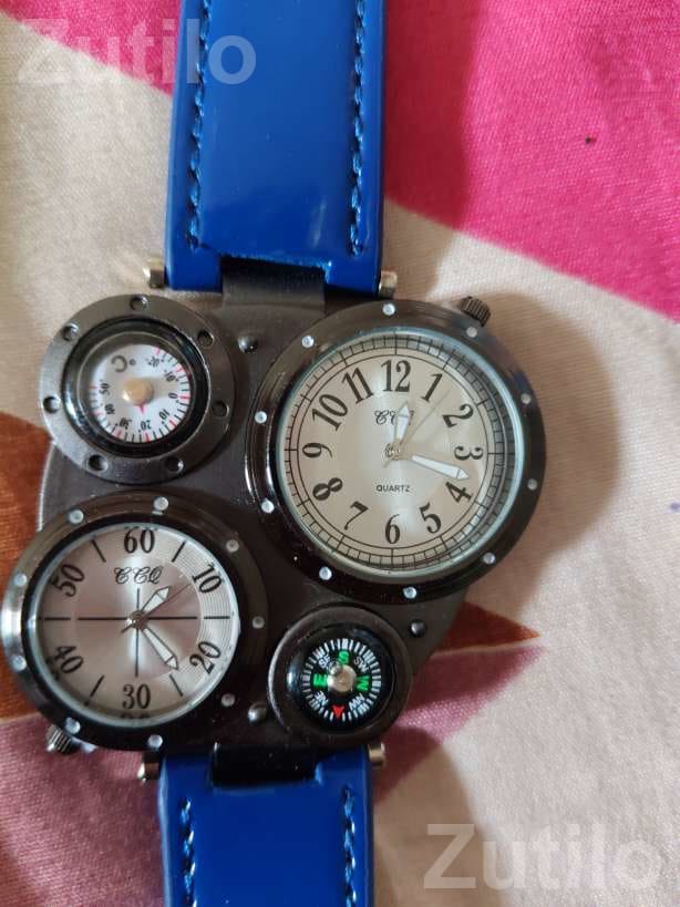 Blue Strap Analog Wrist Watch - Fashion Accessories - Mandvi - Image 4
