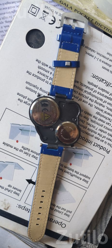 Blue Strap Analog Wrist Watch - Fashion Accessories - Mandvi - Image 5