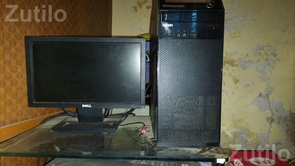 Lenovo ThinkCentre Desktop with Dell Monitor - લેપટોપ અને કમ્પ્યુટર - વેરાવળ - Image 1
