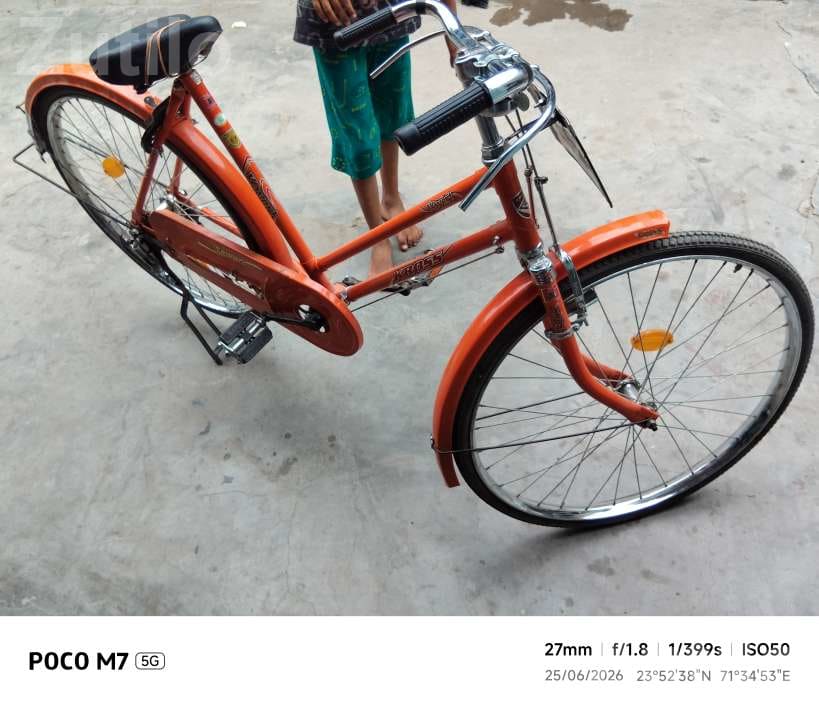 Orange Single Speed Roadster Bicycle - Bicycles - Radhanpur - Image 1