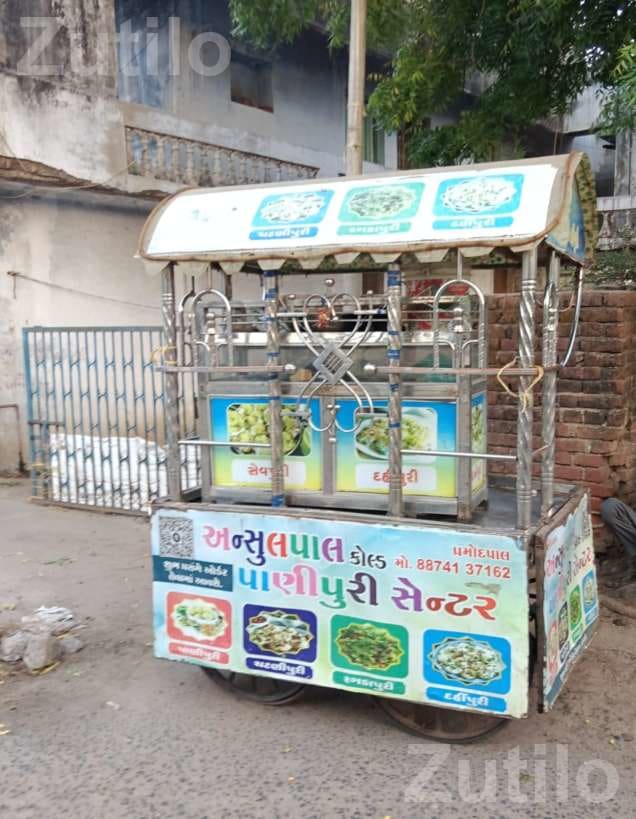 Pani Puri Vending Cart with Steel Accessories - Other Industrial Items - Sojitra - Image 1