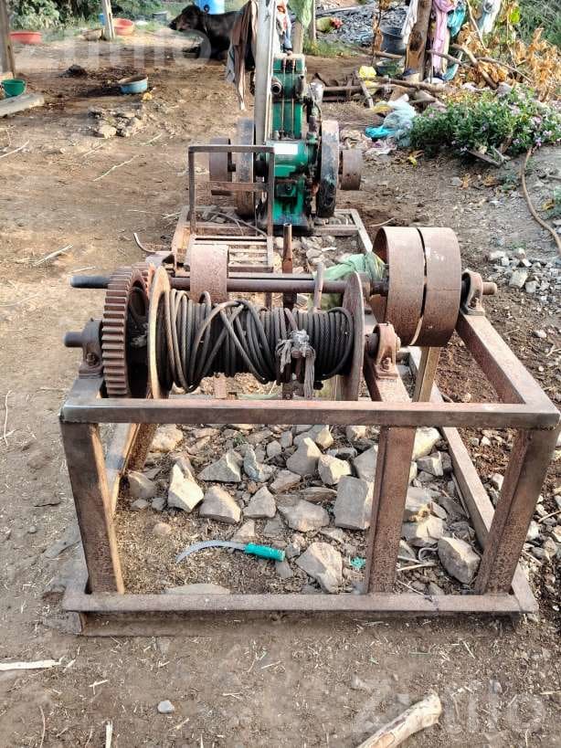 Well Digging Winch Dolly Machine with Cable - મશીનરી - ઈડર - Image 1