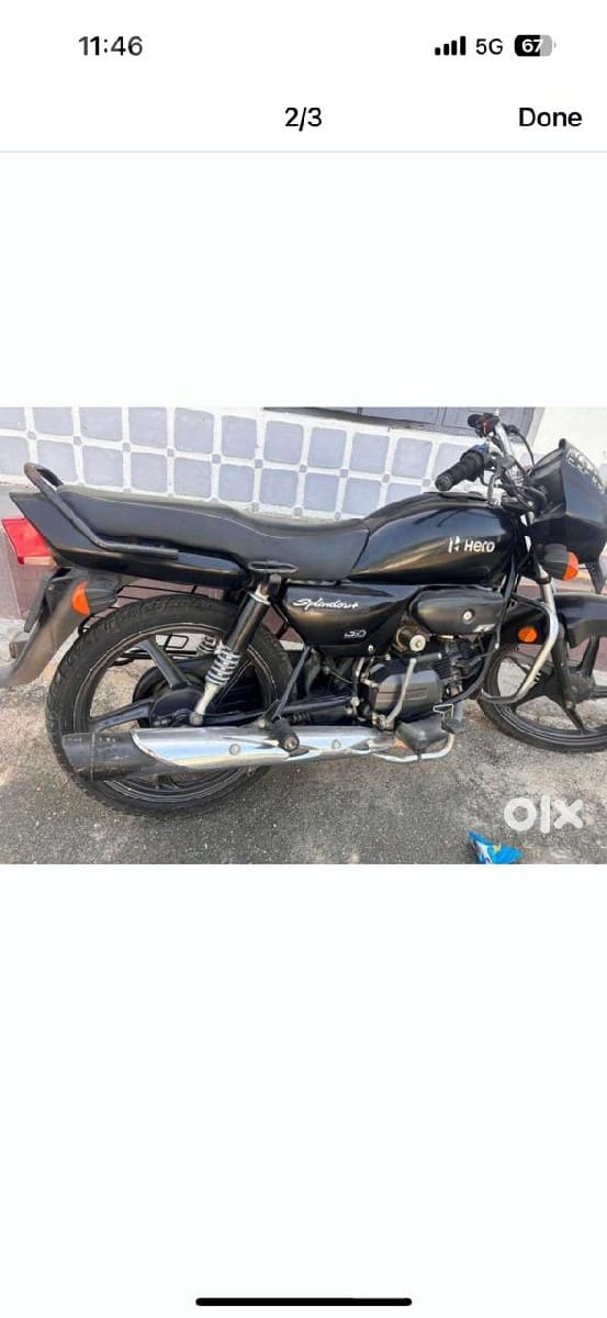 Hero Splendor Black Bike with VIP Number - Bikes - Rajkot City - Image 2