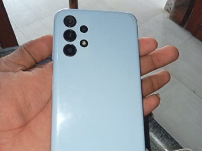 Samsung Blue Quad‑Camera Smartphone