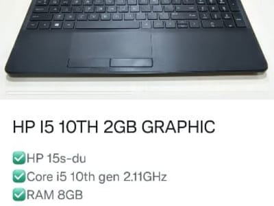 HP i5 10th Gen Laptop 8GB RAM FHD 15.6” HP i5 10th Gen Laptop 8GB RAM FHD 15.6”