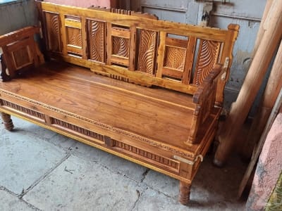 Pure Sagwan Wooden Hindolo Swing Sofa Pure Sagwan Wooden Hindolo Swing Sofa