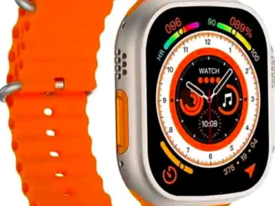 Zora Ultra Smart Watch Orange Strap Zora Ultra Smart Watch Orange Strap