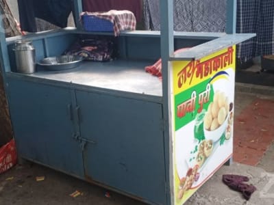 Street Food Stall Counter Cart in Good Condition Street Food Stall Counter Cart in Good Condition
