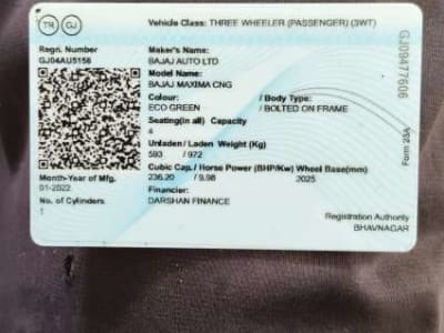 2022 Bajaj Maxima CNG Auto Rickshaw 2022 Bajaj Maxima CNG Auto Rickshaw