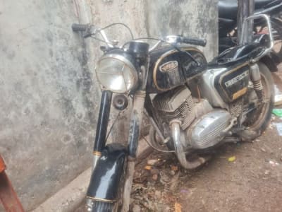 Old Model Jawa Yezdi Motorcycle in Black Old Model Jawa Yezdi Motorcycle in Black