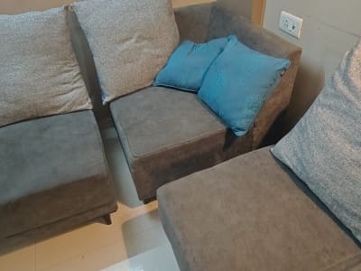 Six seater sofa set L shape, 95inchX105inch Six seater sofa set L shape, 95inchX105inch
