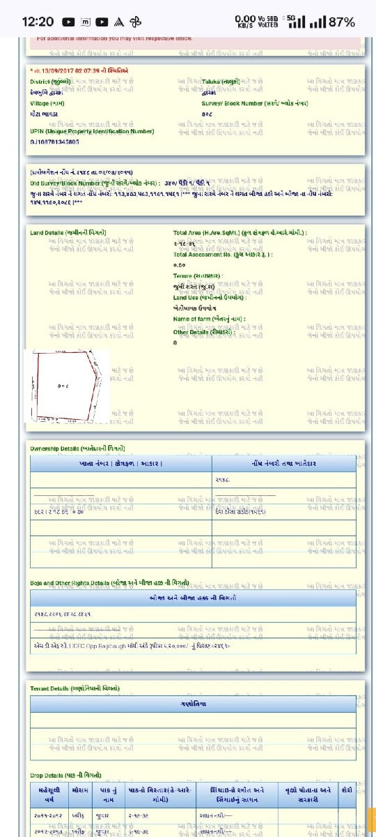 જમીન વેચવાની છે