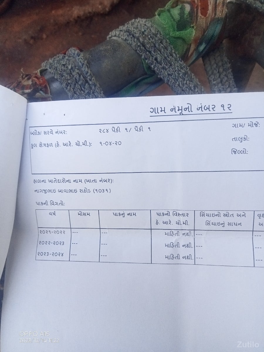 ખેતીની જમીન વેચવાની છે.