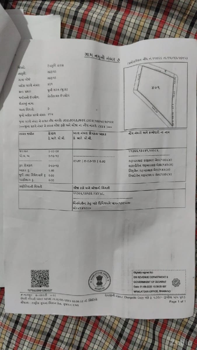 જમીન.5વીધા