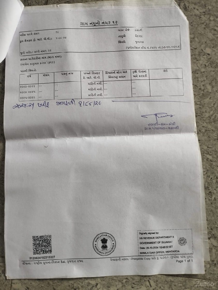 જમીન દેવાની જમીન દેવાની