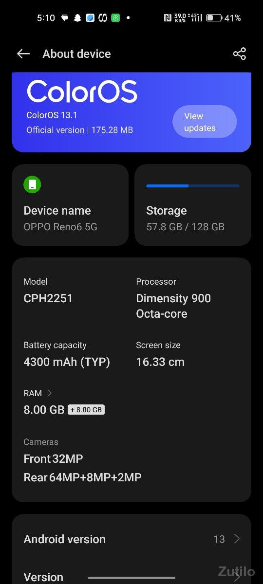 oppo Reno 6 5g oppo Reno 6 5g