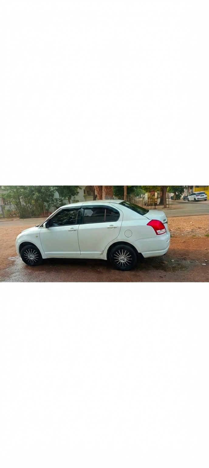 White Swift Dzire Sedan – Well Maintained