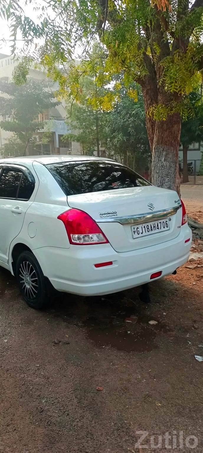 White Swift Dzire Sedan – Well Maintained - Cars - Gandhinagar City - Image 2