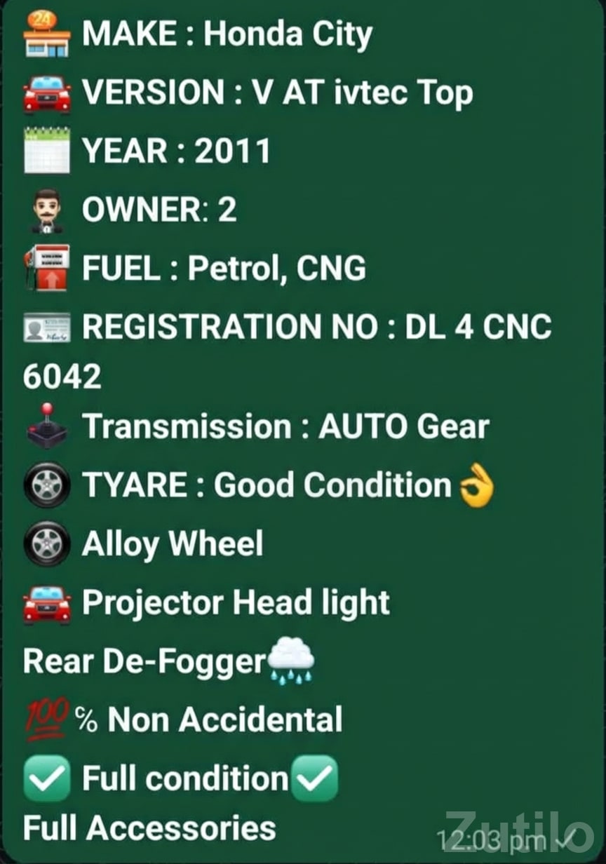 Honda City VMT i-VTEC Sedan – Grey - Cars - Gandhinagar City - Image 2