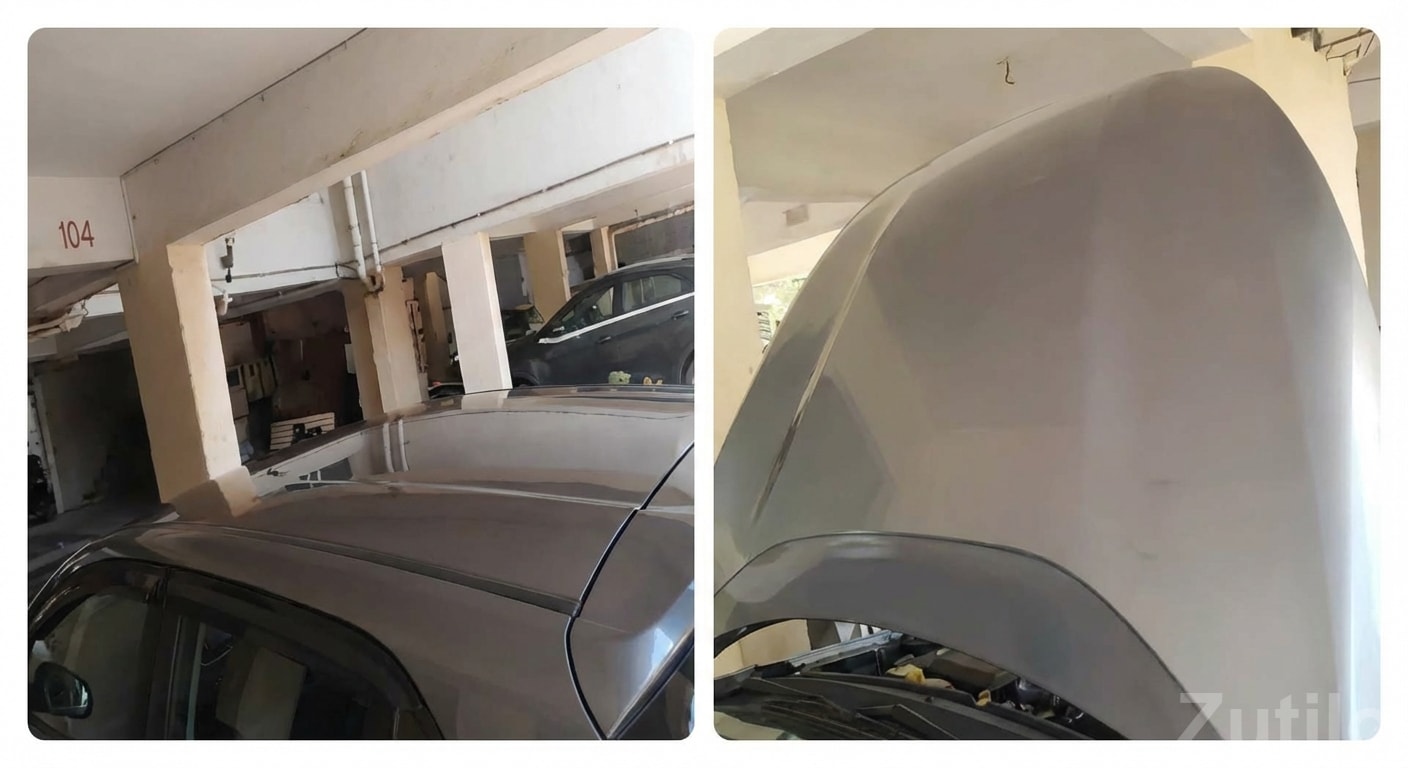 Well-Maintained Grey Sedan Car Well-Maintained Grey Sedan Car