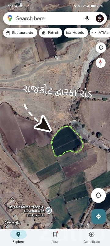 Road Touch Farmland Plot on Rajkot Dwarka Rd
