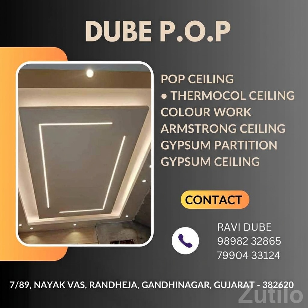 Modern POP Gypsum False Ceiling Design