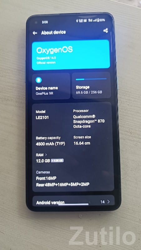 OnePlus 9R 5G 12GB RAM 256GB Black OnePlus 9R 5G 12GB RAM 256GB Black