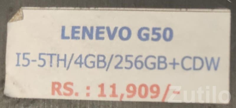 Lenovo Black Laptop with Charger - લેપટોપ અને કમ્પ્યુટર - દ્વારકા - Image 3