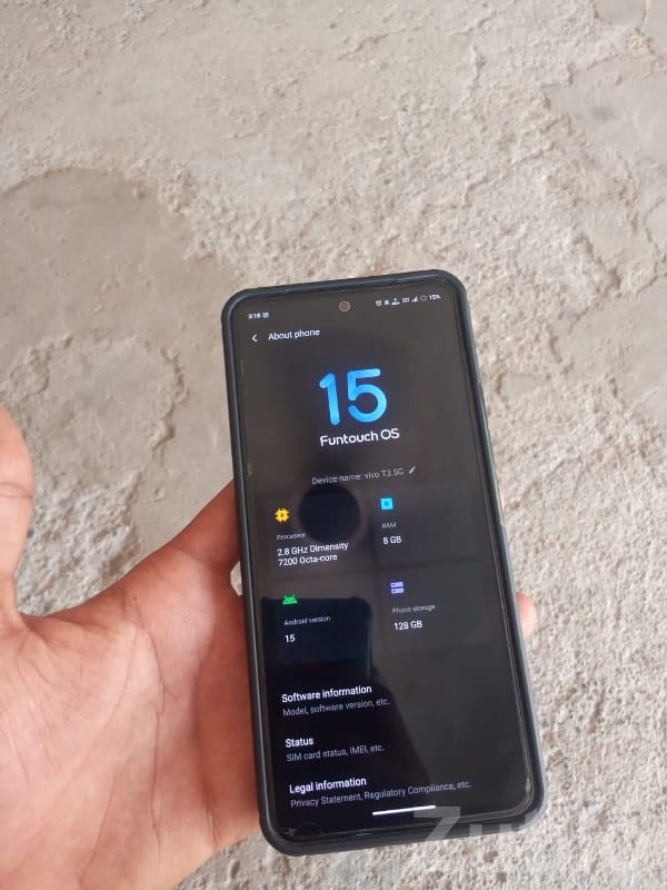 Vivo T3 5G 8GB RAM 128GB – Dimensity 7200