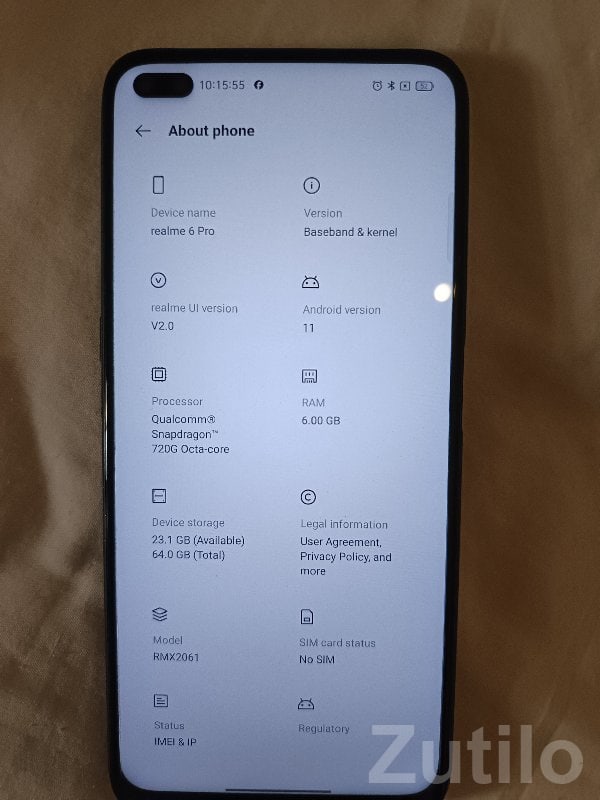 Realme 6 Pro Blue Quad‑Camera Phone - મોબાઇલ ફોન - રાજકોટ શહેર - Image 3