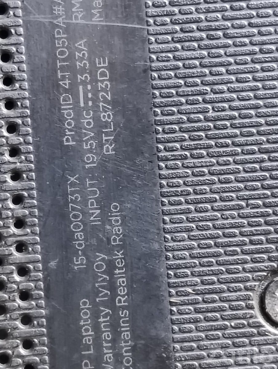 HP Laptop 15-da0073TX i3 Series HP Laptop 15-da0073TX i3 Series