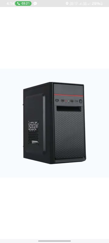 Black Desktop PC Tower Cabinet
