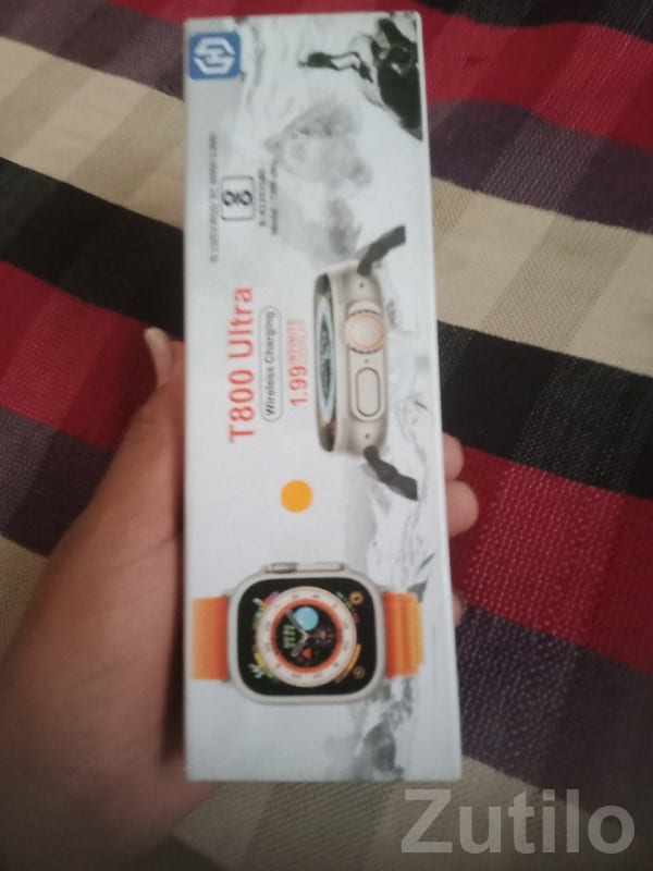 T800 Ultra Smart Watch Orange Strap