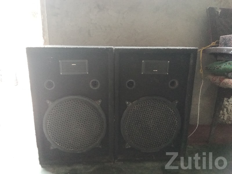 Pair of Large Audio Speakers for Sound System Pair of Large Audio Speakers for Sound System